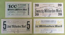 Konvolut Banknoten Notgeld
