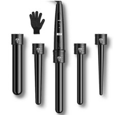 Lockenstab Set 5 in 1 Keramik Mantel  , verschiedene Aufsätze - NEU