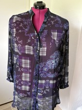 Transparente Longbluse von