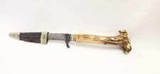 Trachtenmesser ANTIK  um 1900 21cm - Horngriff Niederbayern, gebraucht
