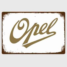 Blechschild Opel Vintage Nostalgie Retro Metallschild TEL4128