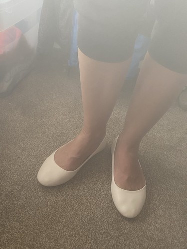 Creme weiße damen ballerinas - creme-weiße, damen-ballerinas