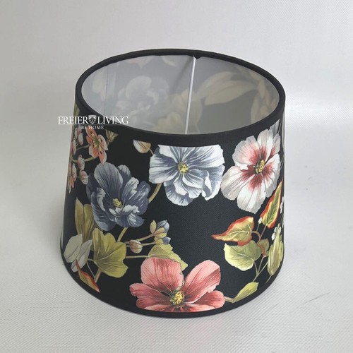 Lampenschirm blumen schwarz - blumen,