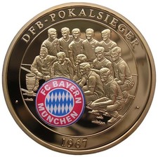 FC BAYERN MÜNCHEN - MÜNZE-MEDAILLE - DFB-POKALSIEGER  - 1967