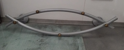 Wandgarderobe silber metall - wandgarderobe,