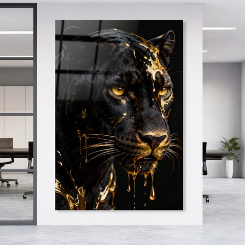 Schwarzer panther mit - schwarzer,
