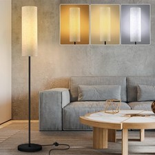 Stehlampe LED Wohnzimmer Lampe Stehleuchte moderne mit Stoffschirm Fernbedienung