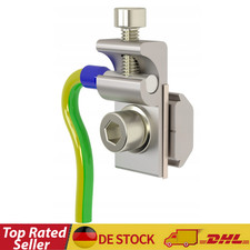 Kabelklemme Erdungsklemme Alu Edelstahl PV Solarpanel Erdung Blitzschutz Klemme