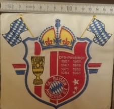 FC BAYERN MÜNCHEN AUFNÄHER DFB-POKALSIEGER bis 1986, 15 x 17 cm, TOP sehr SELTEN
