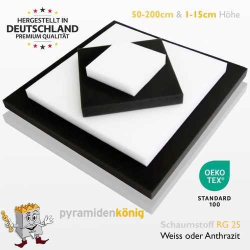 Schaumstoff zuschnitt rg25 - zuschnitt,