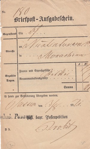 Vorphilatelie bayern - vorphilatelie,