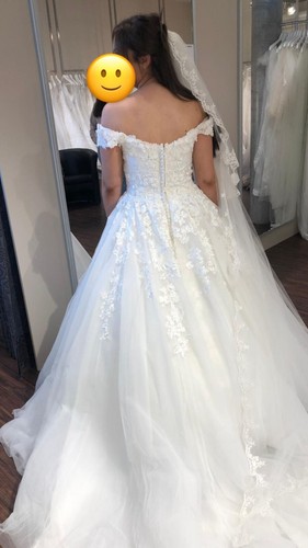 Brautkleid flower carmen - 3d,