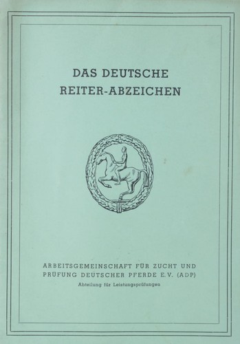 Das deutsche reiterabzeichen - deutsche,