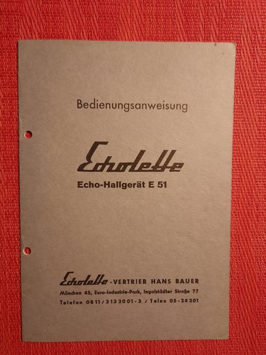 Echolette echo hallgerät - echolette, e