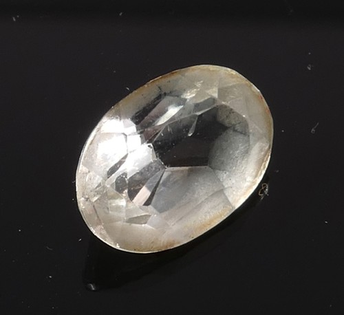 Edelstein citrin weiß oval - edelstein,