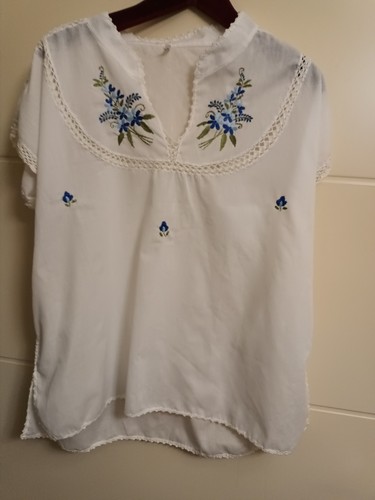 Bluse vintage folklorestil - bluse, ,vintage