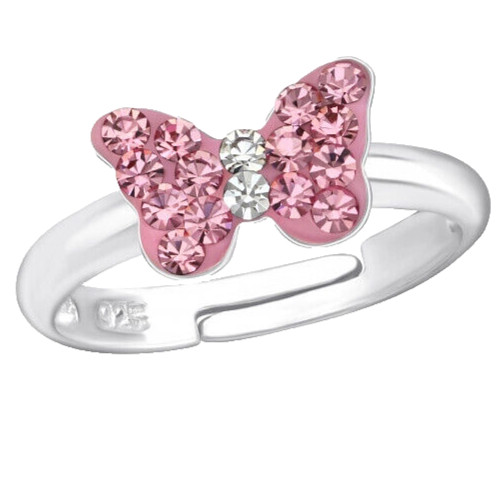 Rosa kristall schmetterling - rosa,