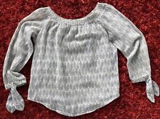 ESPRIT Bluse Shirt Pulli Pullover Tunika Oberteil Blau Weiß MARITIM Gr.34