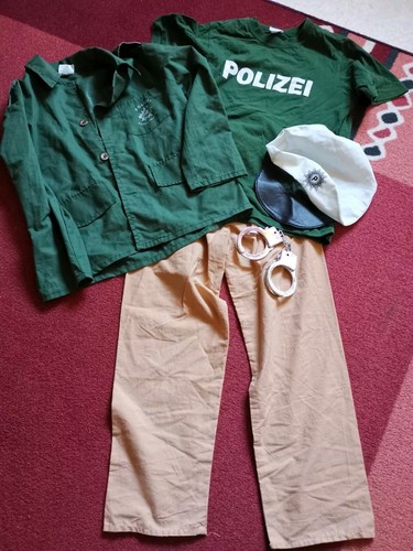 Kostüm polizei mit mütze 128 - polizei,