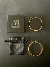 Ohrringe, Creolen, vergoldet