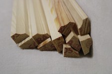 (a70)  10Stk 100cm Hohlkehlleiste massiv Kiefer 15x20mm Hohlkehl Holzleiste