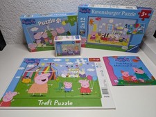 kleines Peppa Wutz Puzzle Paket - 4 Puzzle von Peppa Pig - Trefl, Ravensburger