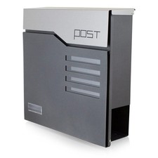 Design Briefkasten 16444 Wandbriefkasten Postkasten Anthrazit Graphit B-Ware