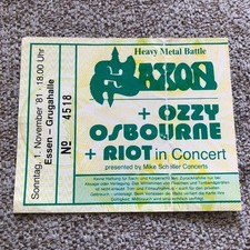 Ozzy Osbourne Blizzard ticket