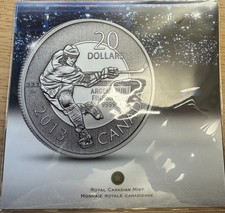 Canada 20 Dollars “Eishockey” 2013, ¼ Oz Silber, Warensendung möglich