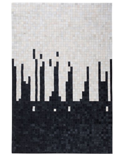 Moderner teppich schwarz weiß - moderner, schwarz/weiß