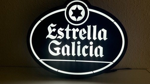 Estrella galicia leuchtschild - galicia,