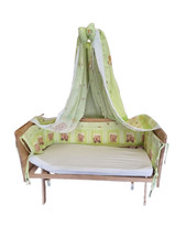 Baby Beistellbett Echtholz