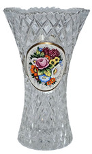 Kristallglas vase mit - kristallglas,