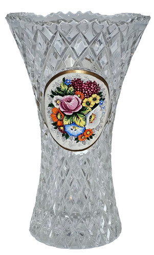 Kristallglas vase mit - vase,