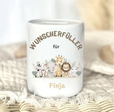 Geschenk Geburt/Taufe - Spardose mit Namen - Wunscherfüller