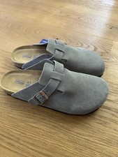 Birkenstock Boston Clogs Grau