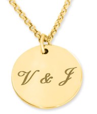 Kette mit Initialen Buchstaben