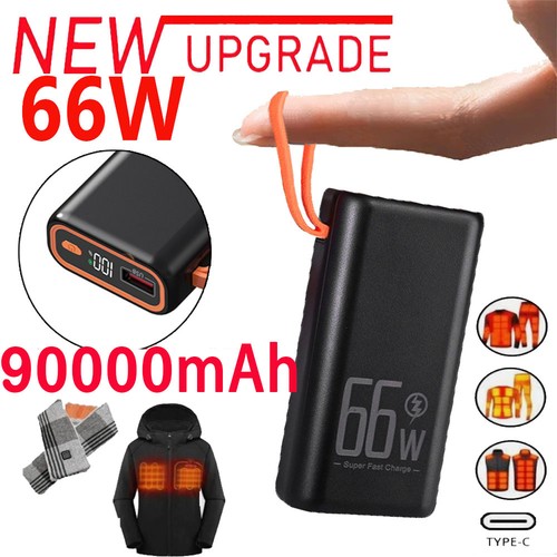 90000mah powerbank 66w usb - 90000mah,