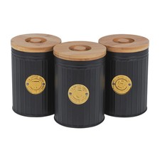 Kaffee Tee Zucker Kanister 3er