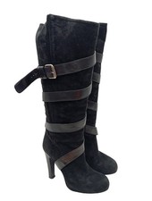 DOLCE & GABBANA High Heel Stiefel Damen Stiefel Gr. DE 37 schwarz Casual-Look