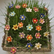 Keramik Blumen  Stecker, 10