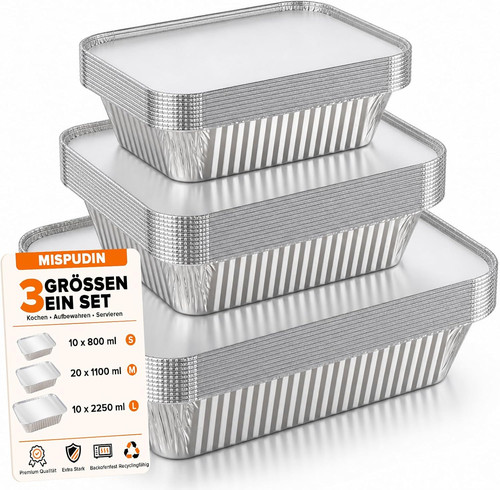 Stück aluschalen grill - 40,