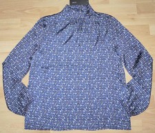 ZERO Bluse Gr.40 blau weiß
