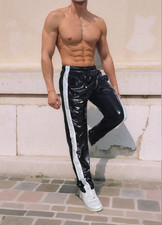 PU nylon sport jogging pants