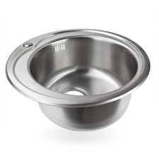 Edelstahl-Einbauspüle Ronda2 Küchenspüle Rundes Spülbecken Rundspüle Spüle rund