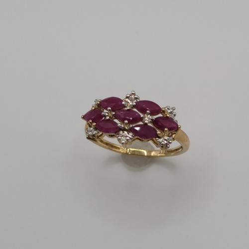 Rubinring 375 gelbgold - rubinring,