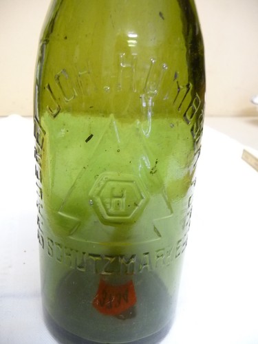 3734 alte glasflasche - ,
