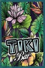 Holzschild 30x20 cm Tiki Bar
