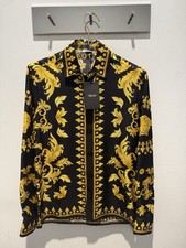 Versace Seidenhemd Schwarz
