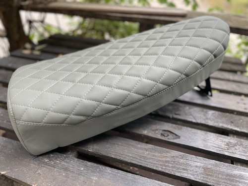 Vespa sitzbank leder grau - px,